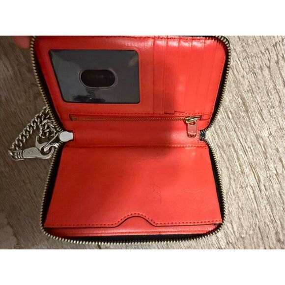 Marc Jacobs Lone Rider Wingman Women's Smartphone Wristlet Wallet with chain - Picture 6 of 9